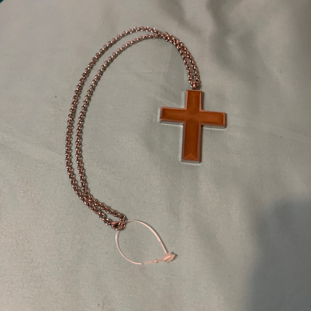 Gold Cross Pendant Necklace